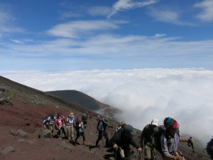 富士山登山出発