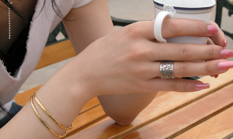 5行タイプのメッセージリング